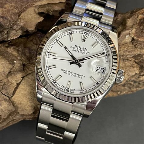 rolex datejust 31 pre owned|Rolex Datejust 31mm stainless.